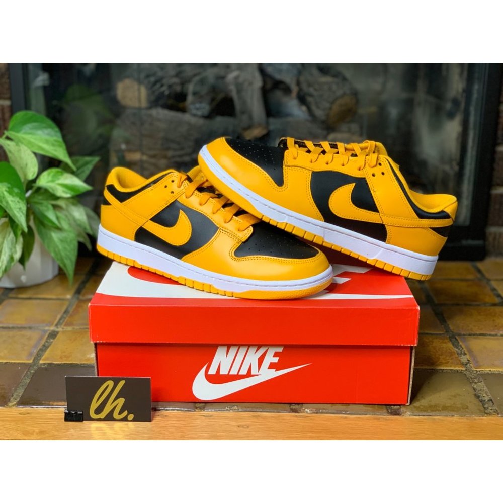 Mens 10.5 Nike Dunk Low “Championship Goldenrod” Athletic Sneakers DD1391-004 - Picture 5 of 7